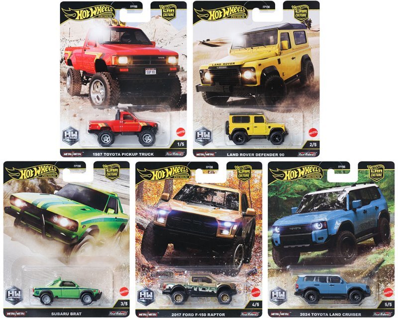 5er Set - JBK52 - JBK70 - JBK72 - JBK73 - JBK74  -  - Hot Wheels 1:64