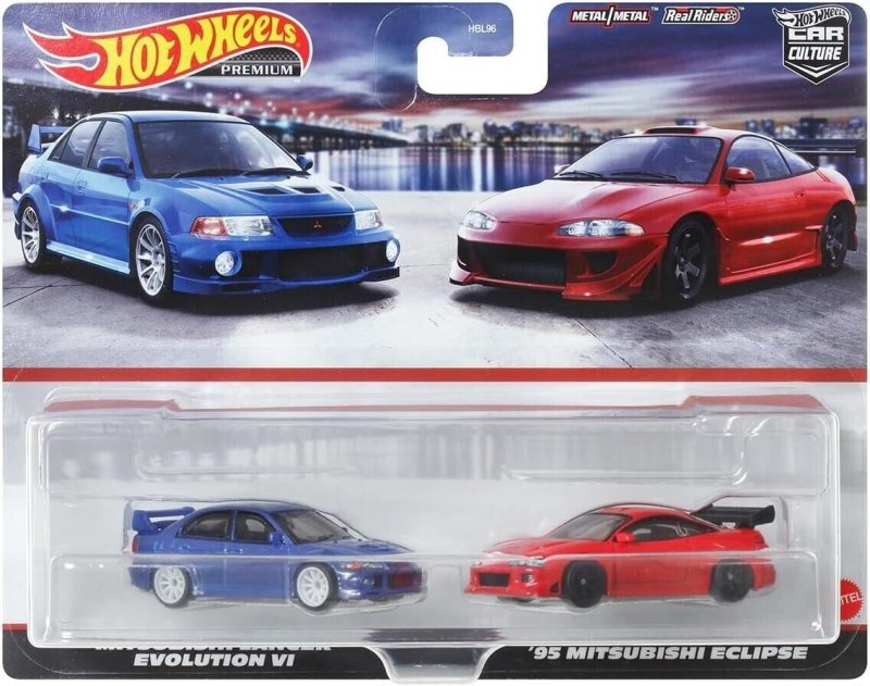 2er Set - MITSUBISHI Lancer Evo IV & 1995 Eclipse - Hot Wheels 1:64