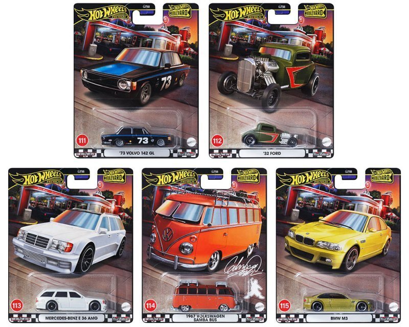 5er Set Boulevard - JFM94 - HRT78 - HRT79 - HRT80 - HRT62 - HOT WHEELS 1:64