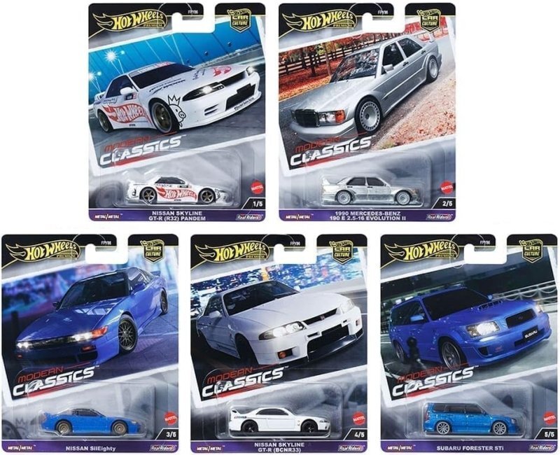 5er Set Car Culture - HRV75 - HRV68 - HRV99 - HRV74 - HRV98 - HOT WHEELS 1:64